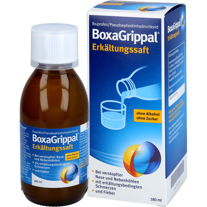 BoxaGrippal Erkältungssaft, 180 ml Solution