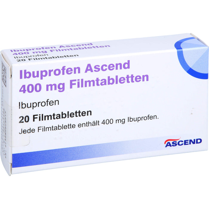 Ibuprofen Ascend 400 mg Filmtabletten, 20 St FTA