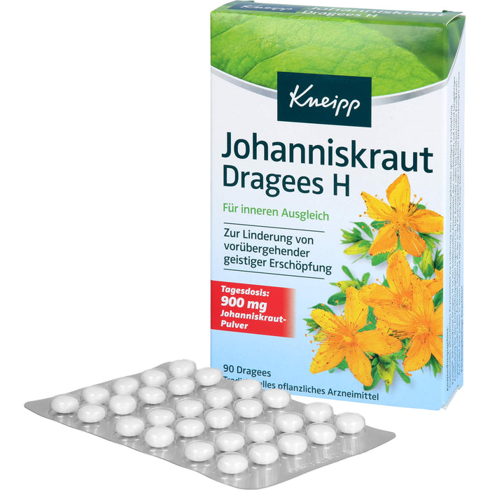 Kneipp Johanniskraut Dragees H für inneren Ausgleich, 90 St. Tabletten