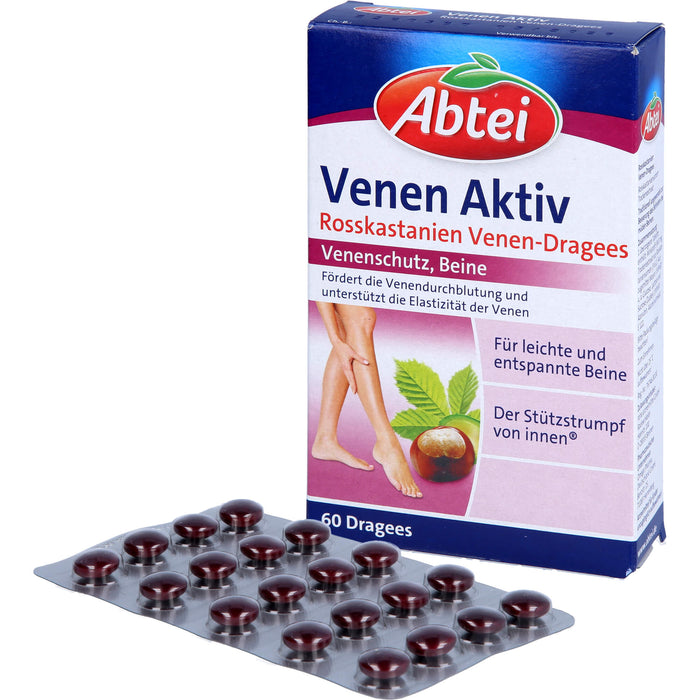 Abtei Venen Aktiv Rosskastanien-Dragees, 60 St. Tabletten