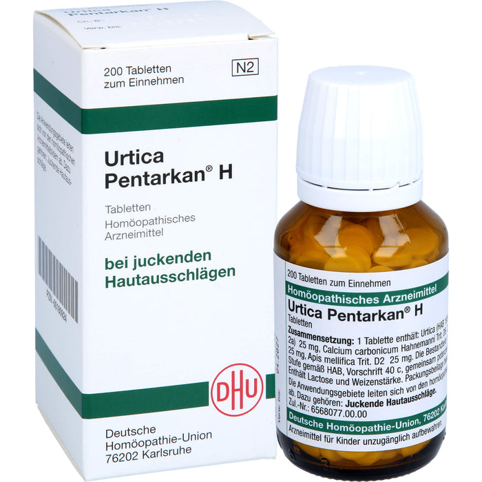 DHU Urtica Pentarkan H Tabletten bei juckenden Hautausschlägen, 200 St. Tabletten