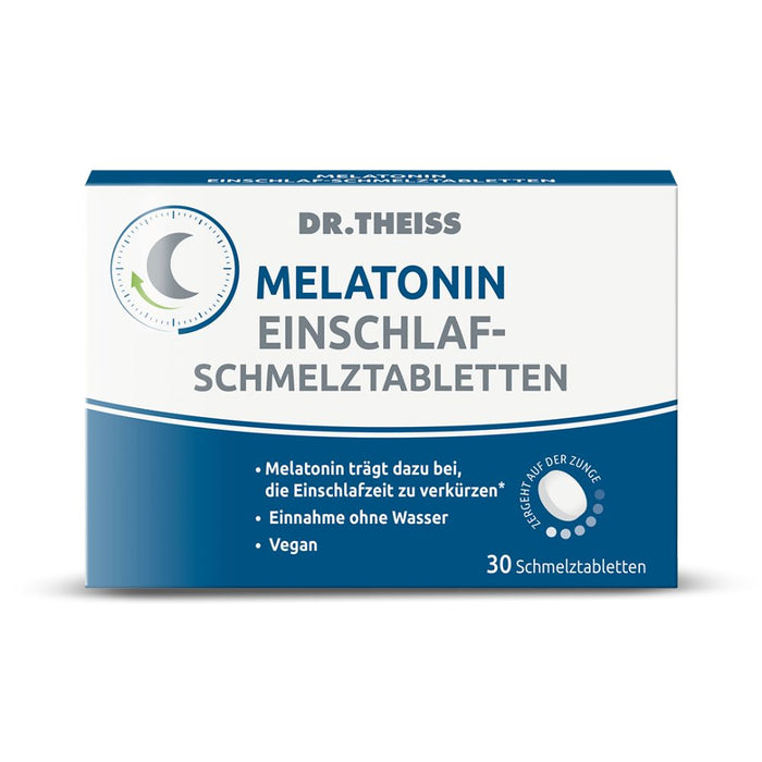 Dr. Theiss Melatonin Einschlaf-Schmelztabletten, 30 pc Tablettes