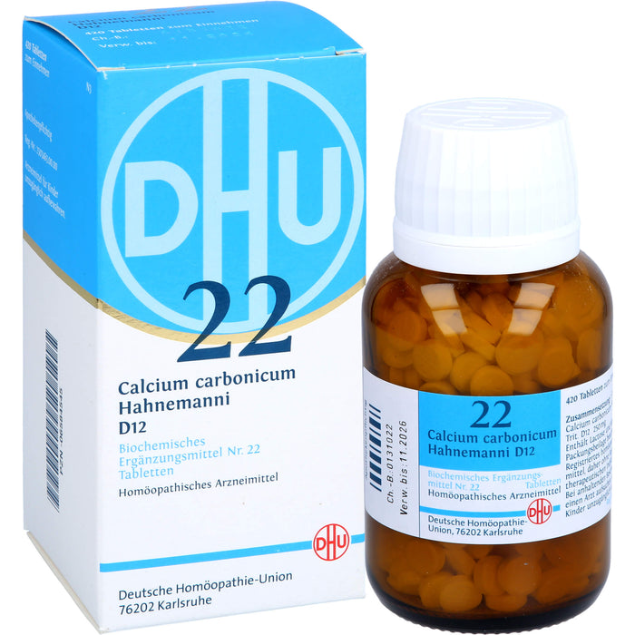 Biochemie DHU 22 Calcium carbonicum D12 Tabletten, 420 St. Tabletten