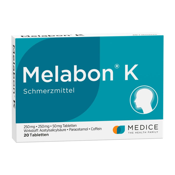 Melabon K Tabletten Schmerzmittel, 20 pcs. Tablets