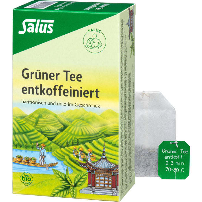 Salus Grüner Tee entkoffeiniert, 15 pcs. Filter bag