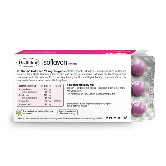 Dr Böhm Isoflavon forte 90 mg Dragees, 60 pcs. Tablets