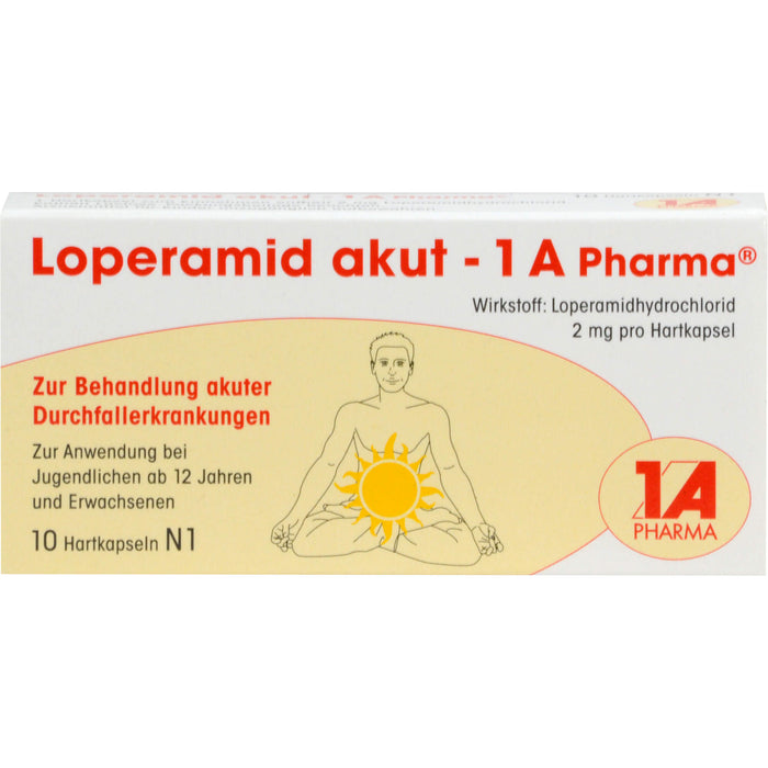 Loperamid akut - 1 A Pharma Hartkapseln, 10 pcs. Capsules