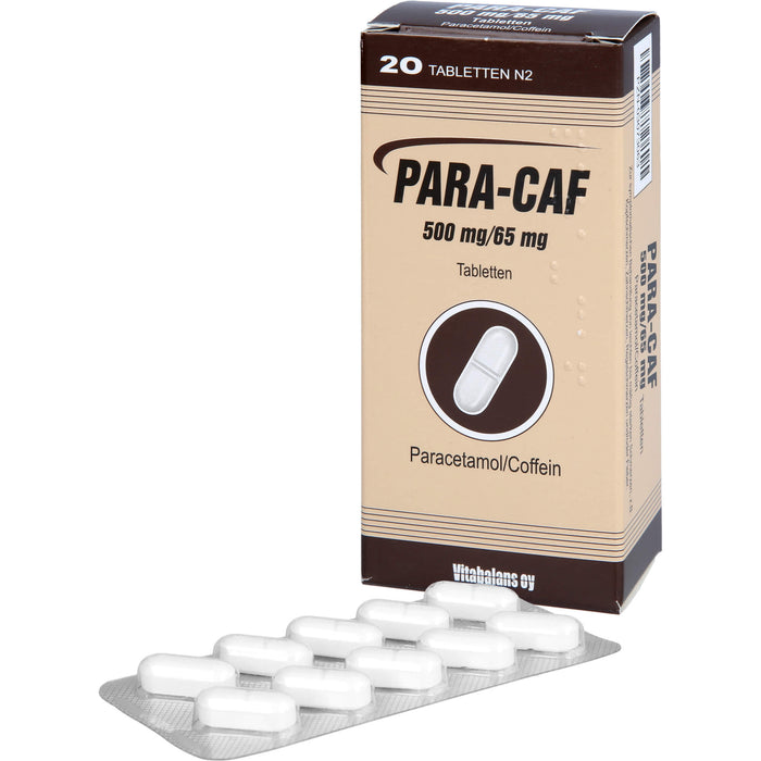 PARA-CAF 500 mg/65 mg, 20 pcs. Tablets