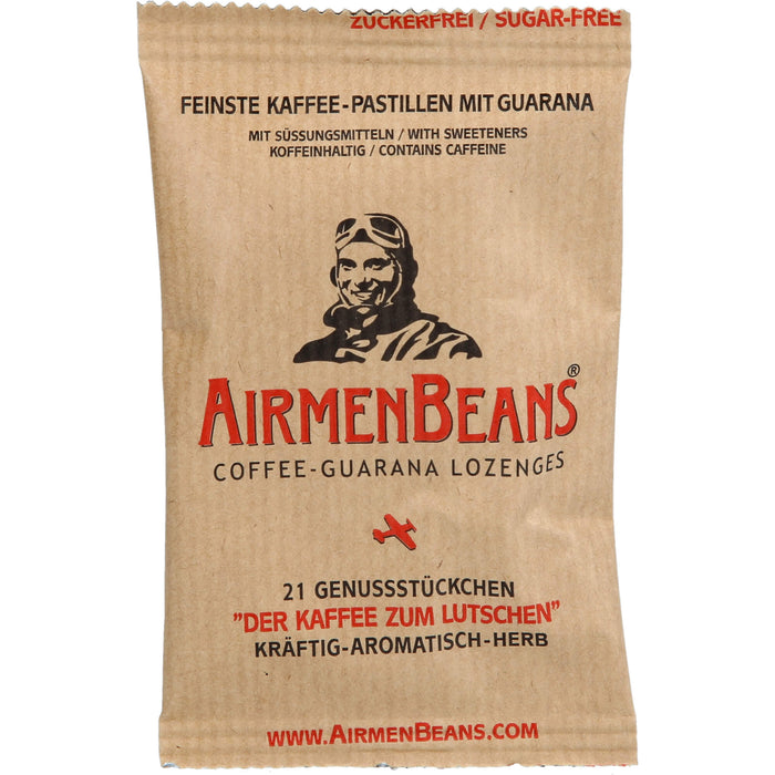 AirmenBeans feinste Kaffee Pastillen mit Guarana, 21 pc Pastilles