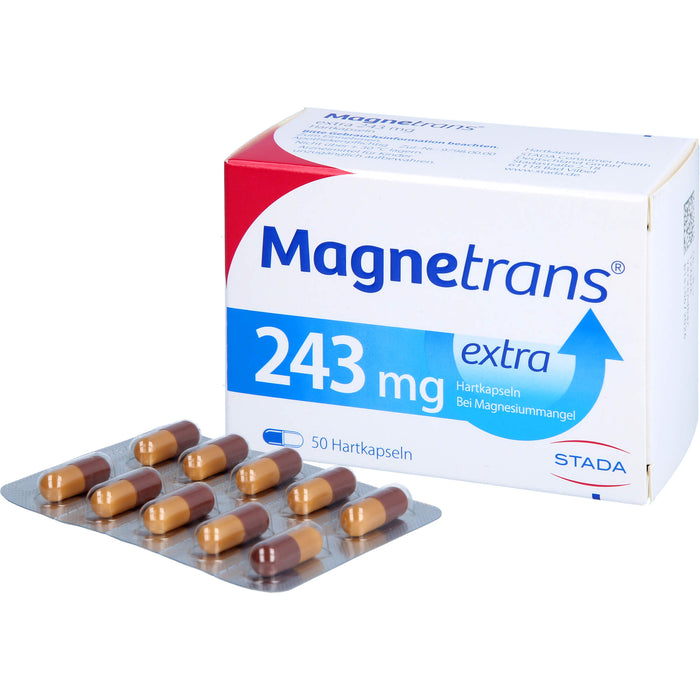 Magnetrans extra 243 mg Hartkapseln bei Magnesiummangel, 50 pc Capsules