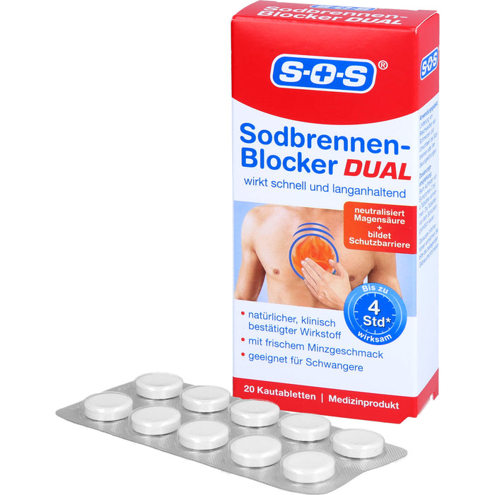 SOS Sodbrennenblocker DUAL, 20 St KTA