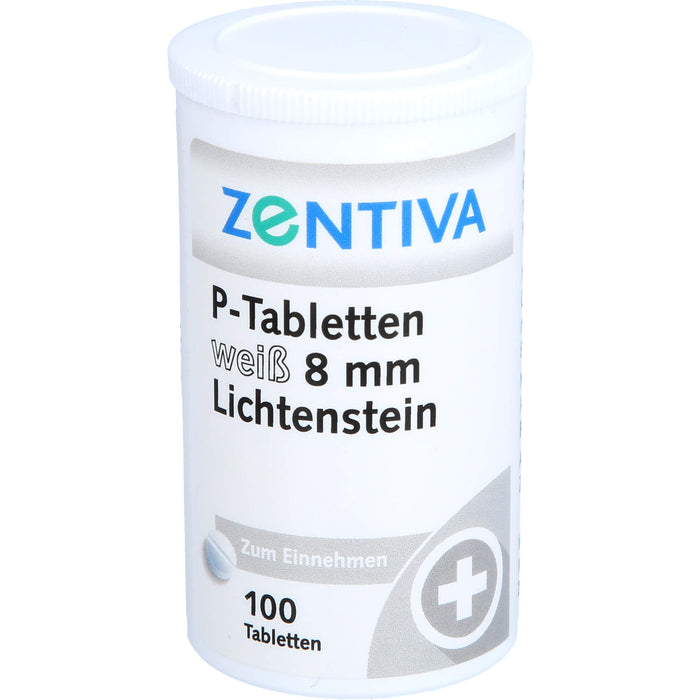 P-Tabletten weiß 8 mm Lichtenstein, 100 St. Tabletten