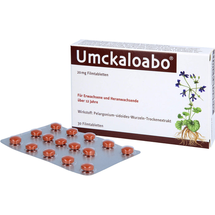 Umckaloabo 20 mg Filmtabletten, 30 pc Tablettes