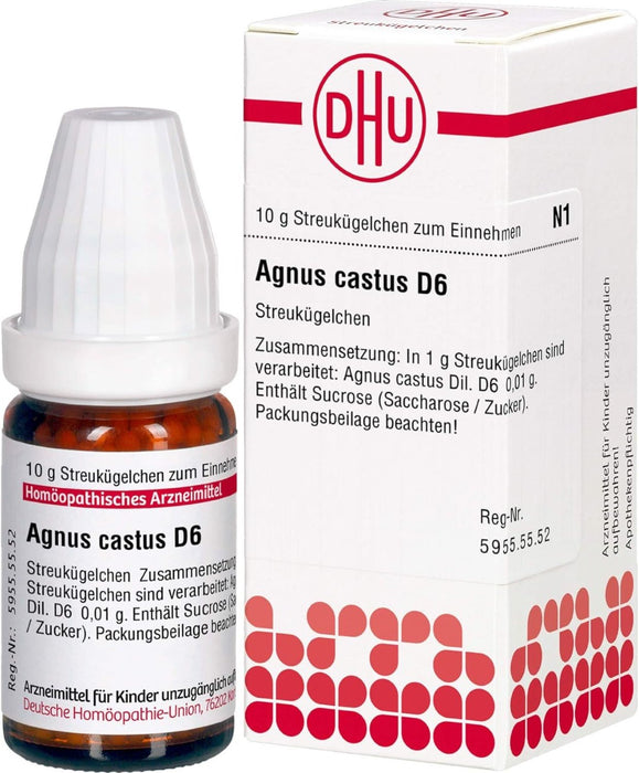 DHU Agnus castus D6 Streukügelchen, 10 g Globuli