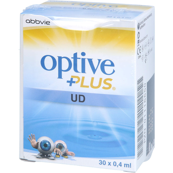 optive plus UD Augentropfen wirksame, benetzende, osmoprotektive Augen-Pflegetropfen, 30 pcs. Solution