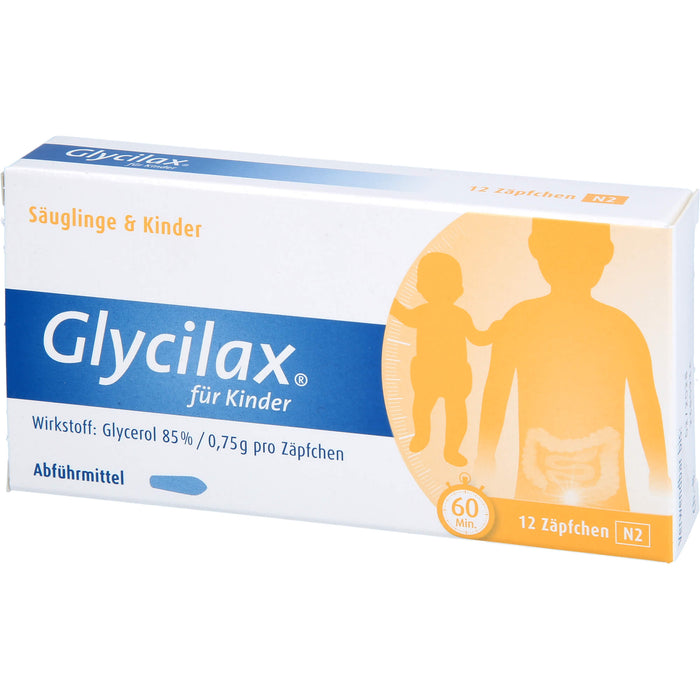 Glycilax für Kinder Abführmittel Zäpfchen, 12 pcs. Suppositories