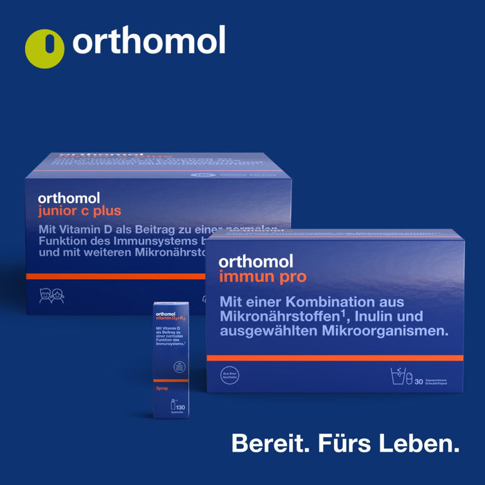 Orthomol Immun - Mikronährstoffe zur Unterstützung des Immunsystems - Nahrungsergänzung mit Vitamin C, Vitamin D und Zink - Granulat, 15 pcs. Daily portions