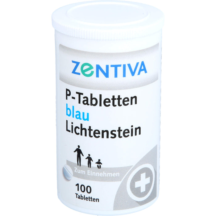 P-Tabletten blau Lichtenstein, 100 pc Tablettes