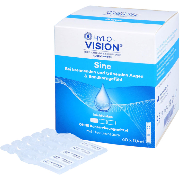 HYLO-VISION Sine Augentropfen bei brennenden Augen, 60 pcs. Ampoules