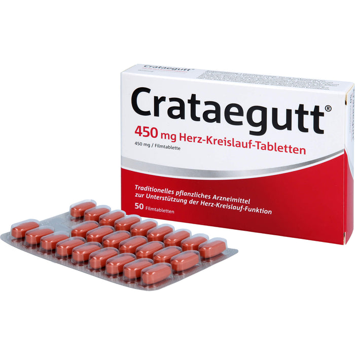 Crataegutt 450 mg Herz-Kreislauf-Tabletten, 50 St. Tabletten