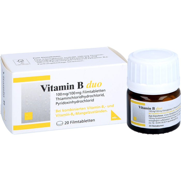 mibe Vitamin B duo Filmtabletten, 20 St. Tabletten