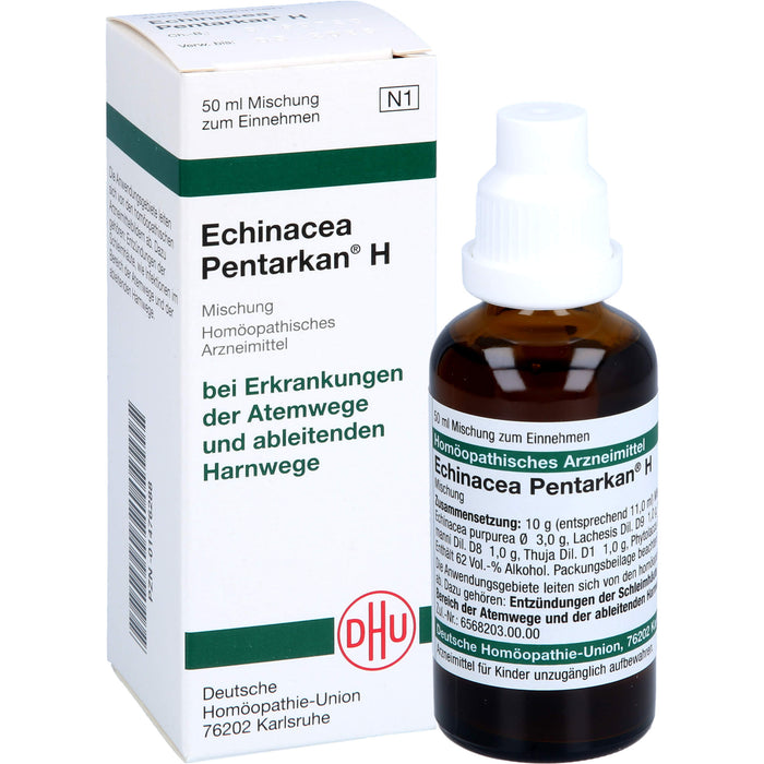 DHU Echinacea Pentarkan H Mischung bei Erkrankungen der Atemwege und ableitenden Harnwege, 50 ml Lösung