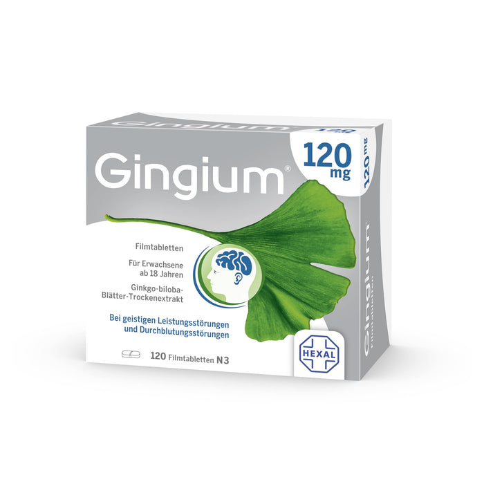 Gingium 120 mg Filmtabletten, 120 pc Tablettes