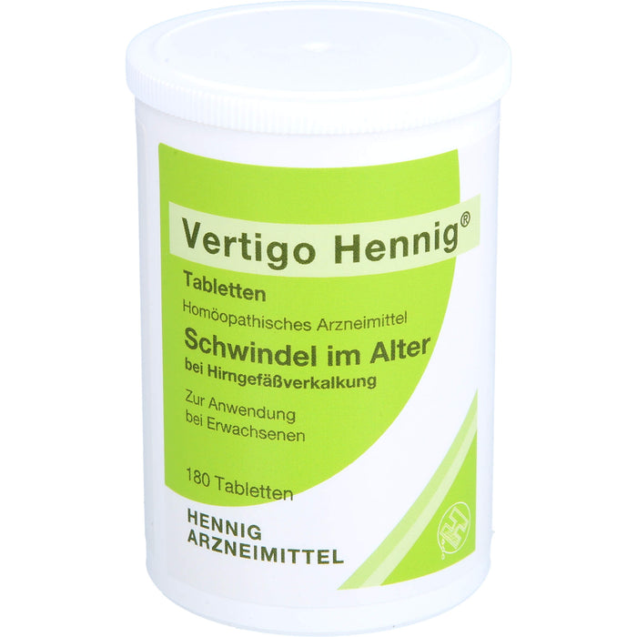 Vertigo Hennig Tabletten, 180 St. Tabletten