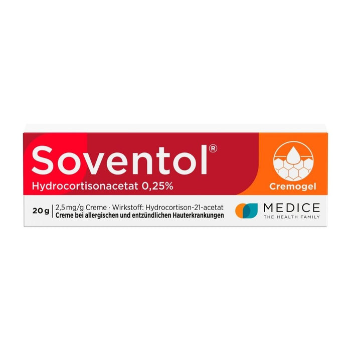 Soventol HydroCortisonAcetat 0,25 % Creme, 20 g Creme