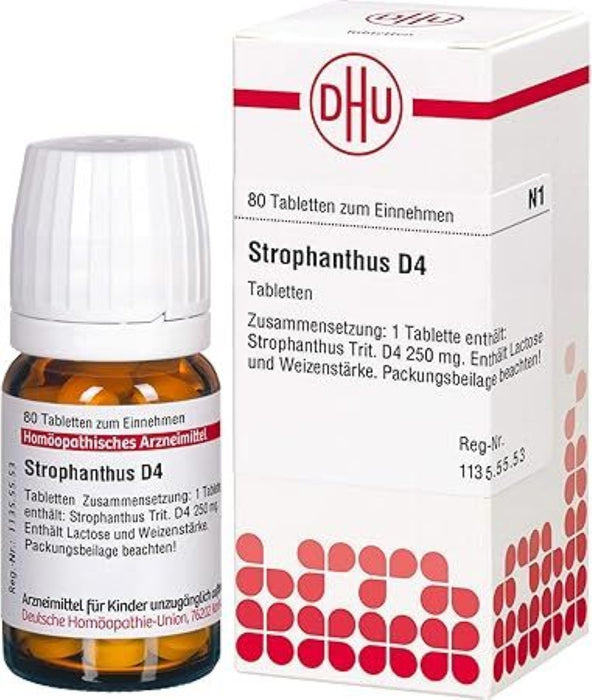 DHU Strophanthus D 4 Tabletten, 80 pcs. Tablets