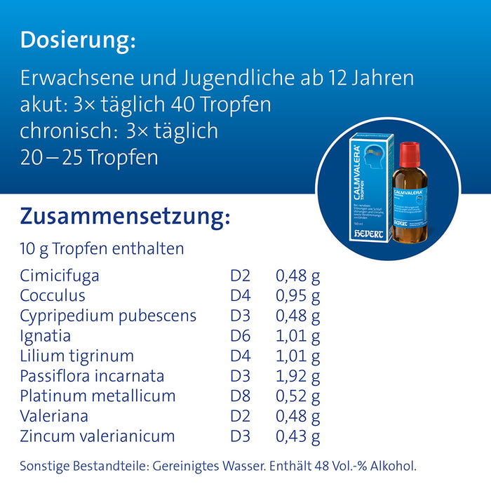 Calmvalera Tropfen Hevert, 30 ml Solution