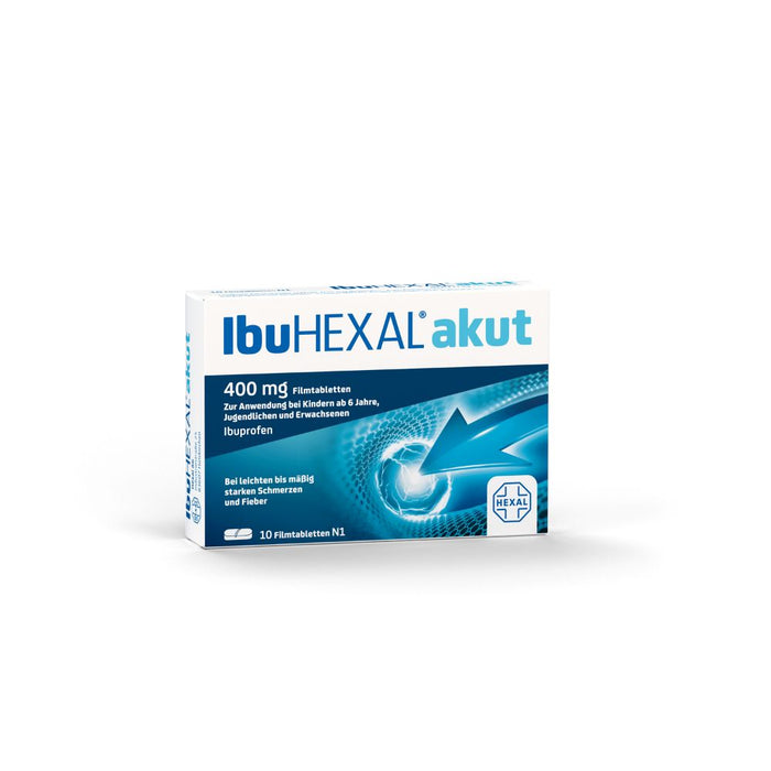 IbuHEXAL akut 400 mg, 10 pcs. Tablets