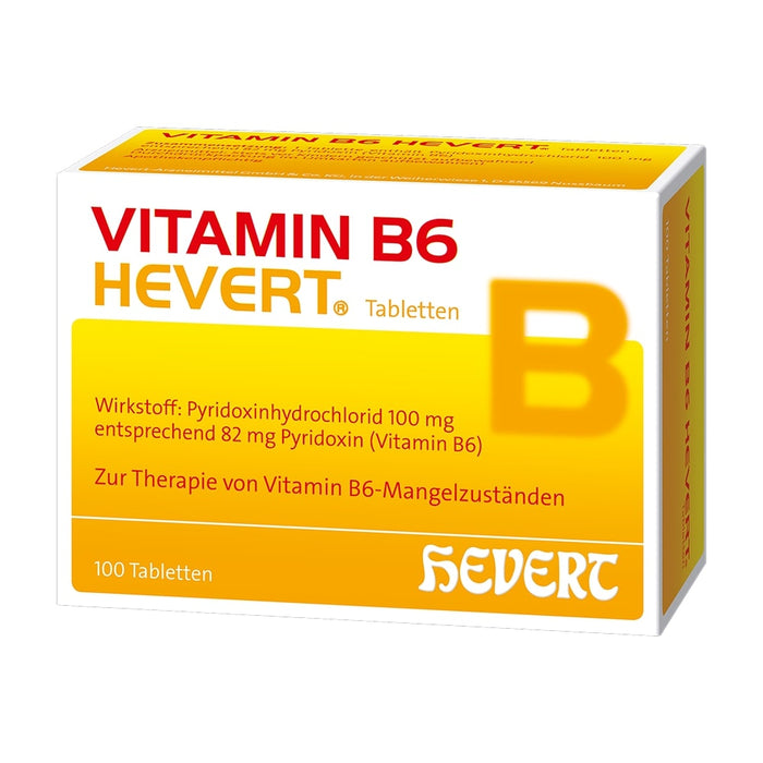 Vitamin B6 Hevert zur Therapie von Vitamin B6-Mangelzuständen, 100 St. Tabletten