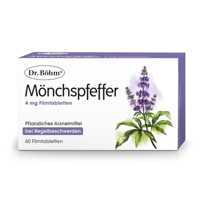 Dr Böhm Mönchspfeffer 4 mg Tabletten bei Regelbeschwerden, 60 St. Tabletten