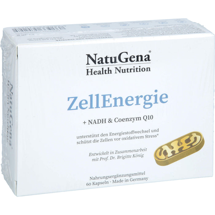 NatuGena ZellEnergie Kapseln unterstützt den Energiestoffwechsel und schützt die Zellen vor oxidativem Stress, 60 pc Capsules