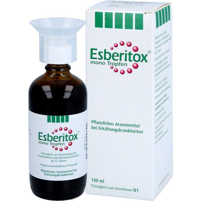 Esberitox mono Tropfen bei Erkältungskrankheiten, 100 ml Lösung