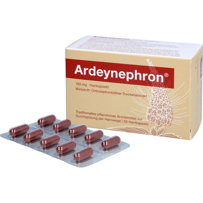 Ardeynephron 180 mg Hartkapseln zur Durchspülung der Harnwege, 50 pc Capsules