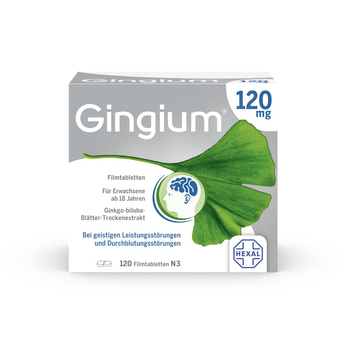 Gingium 120 mg Filmtabletten, 120 pc Tablettes