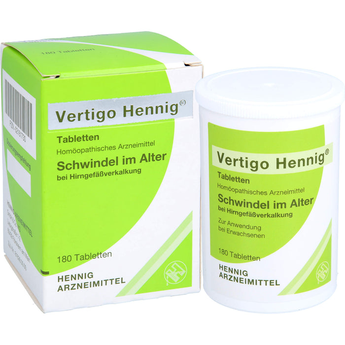 Vertigo Hennig Tabletten, 180 St. Tabletten