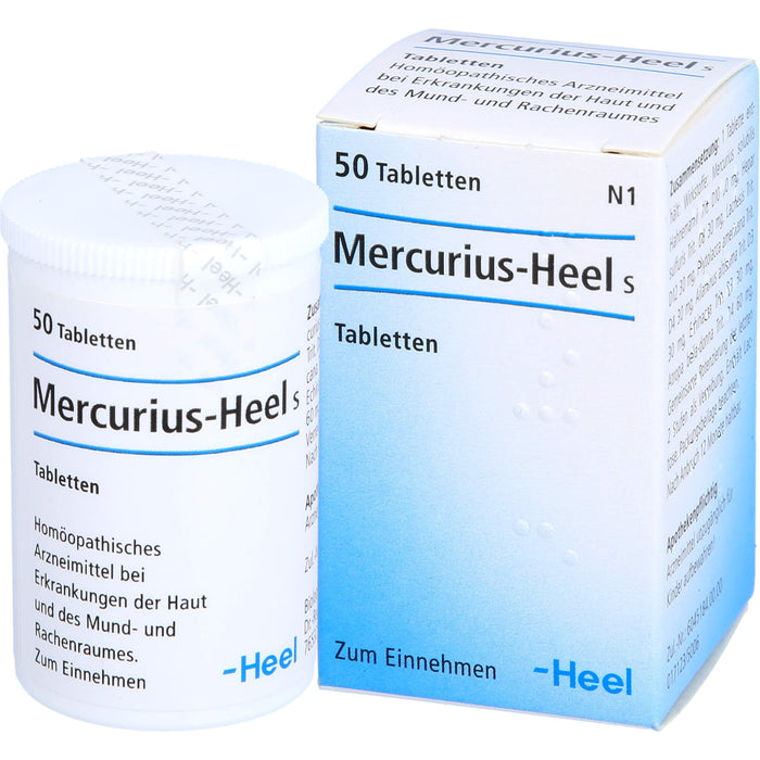 Mercurius-Heel S Tabletten bei Erkrankungen der Haut und des Mund- und Rachenraumes, 50 pc Tablettes