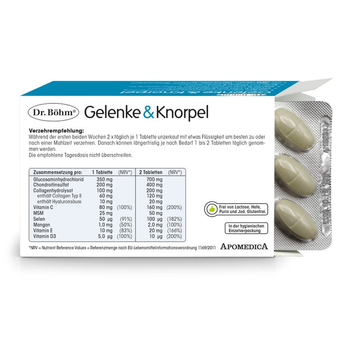 Dr Böhm Gelenke & Knorpel Tabletten, 60 St. Tabletten