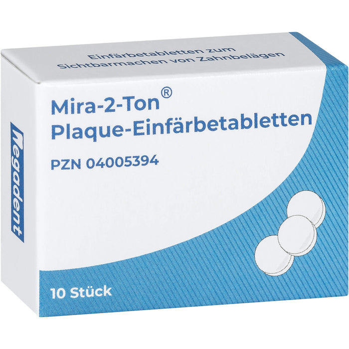 Mira 2 Ton Plaque Einfärbetabletten, 10 St TAB