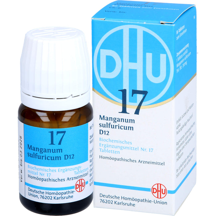 DHU Schüßler-Salz Nr. 17 Manganum sulfuricum D12 Tabletten, 80 St. Tabletten