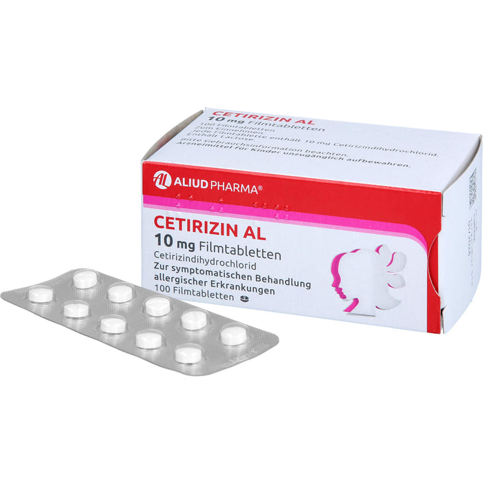 Cetirizin AL 10 mg Filmtabletten, 100 St. Tabletten