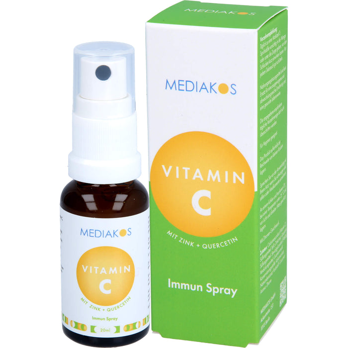 Vitamin C + Zink + Quercetin Mediakos Immun Spray, 20 ml SPR