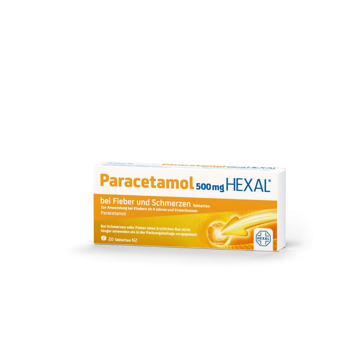 Paracetamol HEXAL 500 mg Tabletten, 20 pcs. Tablets