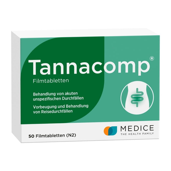 Tannacomp Filmtabletten bei Durchfall, 50 St. Tabletten