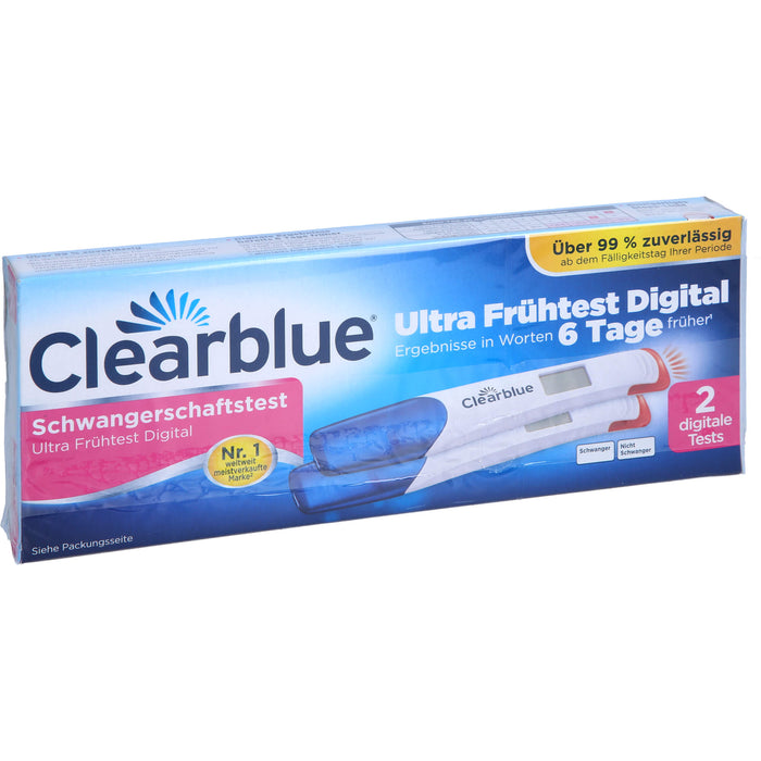 Clearblue Schwangerschaftstest Ultra Frühtest Dig, 2 St TES