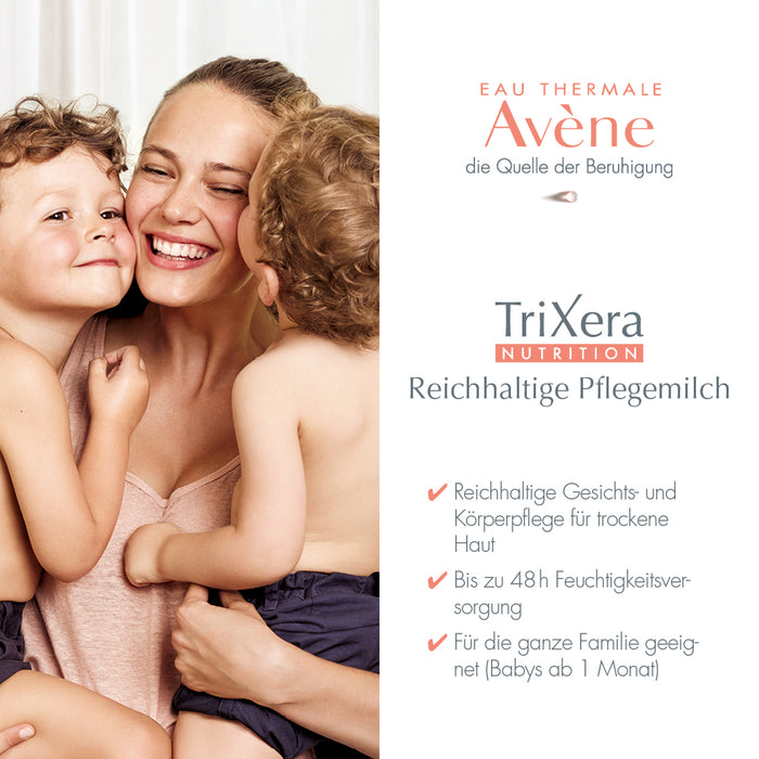 AVENE TriXera Nutrition Reichhaltige Pflegemilch, 200 ml Crème