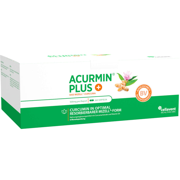 ACURMINPlus - Das Mizell-Curcuma. Weichkapseln, 360 St WKA